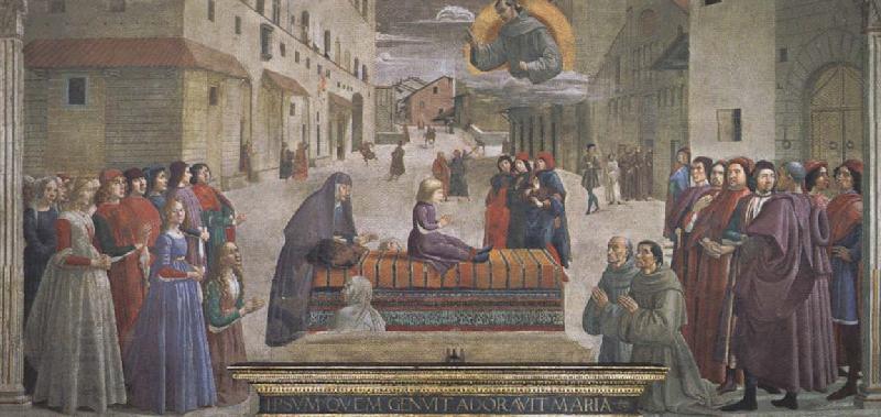 Domenico Ghirlandaio Saint Francis Restoring a Child to Life oil painting picture